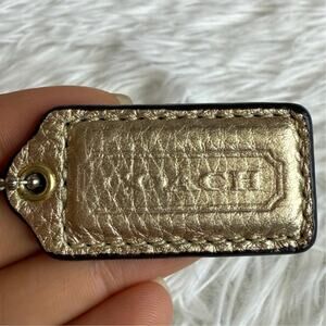 1.5" COACH  Fob Bag Charm Hang tag Hangtag